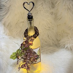 wine Glass Craft bottle With Lights