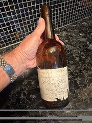Vntg Widmers Wine Cellars Empty Altar Wine Bottle Naples NY Prohibition Era Old