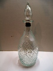 VTG London Winery Clear Pressed Glass Wine Decanter Carafe Ontario, Canada 1967