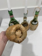 Vintage Chianti Wine Bottles Lot Of 4