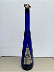 Cobalt Blue 2000 Pinot Grigio Gartano D&rsquo;Aquino bottle 19 inches Tall
