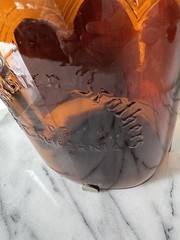 Vintage Brown Jug Christian Brothers California Wine 1 Gallon Bottle Metal Stand