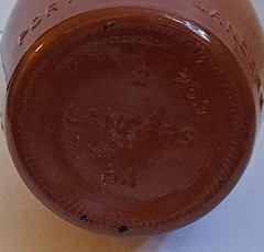 JM Da Fonseca Azeitao Portugal LANCERS Rust Brown Painted Glass 9&Prime; Wine Bottle