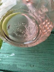 Vintage Casadis Milano JUS DE FRUITS Pink Wine Decanter 2 LITERS Antique