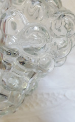 Vintage Grapes Bunch Glass Bottle Made in France *Empty* Original Twist Lid
