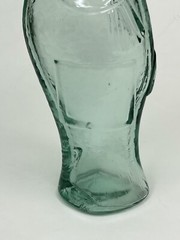 Fish Shaped Vintage Light Green/Blue Glass Wine Bottle Decanter 10” Tall