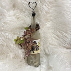 wine Glass Craft bottle With Lights