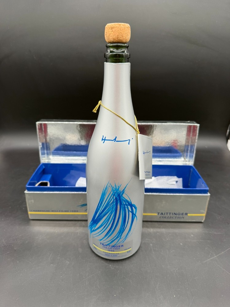 1986 Taittinger Collection Champagne Bottle (Empty) w/ Box – Hans Hartung Design