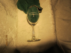Mackinac Bridge Clear Stem Wine Glass