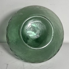 Vintage Italian Glass Green Wine Bottle Decanter SEE PICTURES MADE IN ITALY