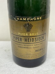 Vintage Piper- Heidsieck Brut Champagne 1953 Empty Sealed Store Display Bottle