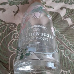 Empty Wine Bottle Belle Epoque Rose Champagne 1989