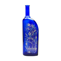 Ungsteiner Kobnert Germany Wine Bottle 2000 Cobalt Blue 750 ml – Empty – 13&Prime;