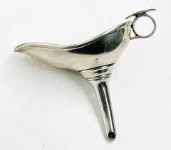 Vintage French Etains Du Manoir pewter Wine funnel France