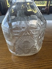SALE!!Vintage Manischewitz Half Gallon Sweet Grape Clear Wine Bottle-no Cap(B50)
