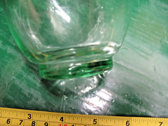 VINTAGE TIPO AQUA GREEN GLASS WINE BOTTLE 4/5 PINT CORK TOP 8 » TALL