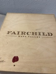 Fairchild Napa Valley Empty Wood Wine Box with Dividers 12” by 13” Storage