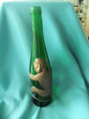 GERMAN MONKEY WINE BOTTLE 13 1/4 INCHES TALL