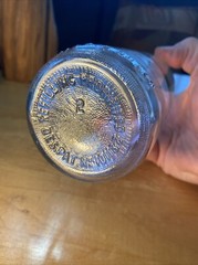 Vintage Garrett & Co. Inc Wine Bottle. Embossed W/cap. 4/5 Quart