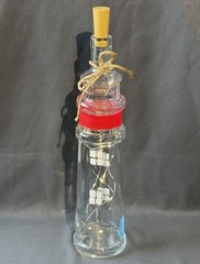 Truro Vineyards Lighthouse Wine Bottle ~ Lighted Glass Coastal Beach Decor 13”
