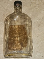 Maple Valley Cherry Wine Clear Glass Bottle EMPTY WASHINGTON STATE 1940S-1950S