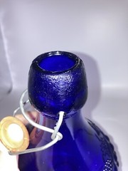 Casadis Milano Cobalt Glass Wine Bottle Jug Jus De Fruits No Chips