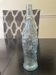 Vtg Italian Fish Shaped Wine Bottle 13.5” Glass Beach Nautical