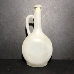 Vintage Jacare frosted wine bottle 11” x 6”