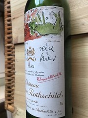 Chateau Mouton Rothschild 1989, Pauillac, Bordeaux Bouteille Vide With Cork