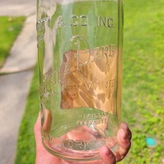 Vintage Garrett’s Virginia Dare Labeled 1/2 Gallon Wine Bottle Brooklyn NY Large