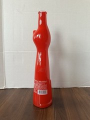 Red Happy Cat Glass Wine Bottle 13 in. Collection Fun Cats! 🐱
