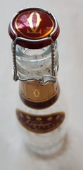 Cartier Cuvee Brut Rose Champagne Glass Bottle W/ Top, Empty BOTTLE* 200ml