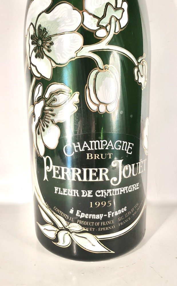 Vintage 1995 Perrier Jouet Epernay Champagne Empty Bottle Factice Dummy Bottle