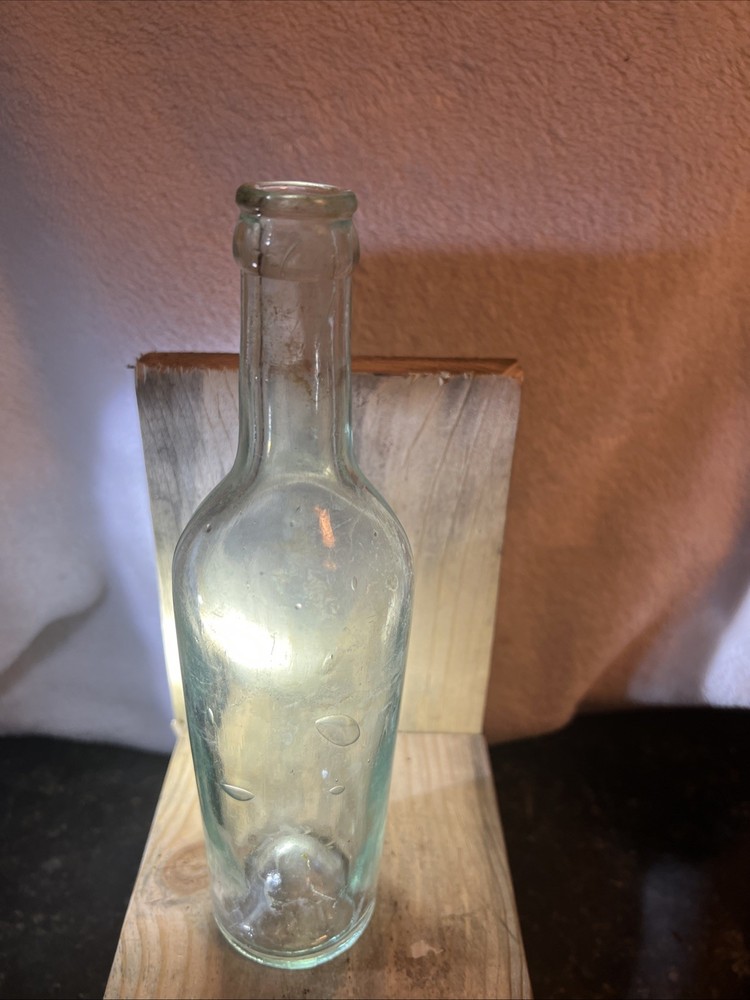 Kick Up Bottom Aqua Bottle Pre 1920s