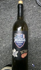 2014 Winter Classic Wine Bottle (Empty) Display Piece Detroit Red Wings Toronto