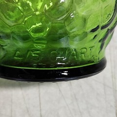 Vintage 4/5 Quart Gallo Wine Flavor Guard Bottle Embossed Grapes Green Glass