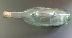 Vtg.London WINERY LTD Aqua Green Glass Horizontal Bottle w/Handle London Ontario