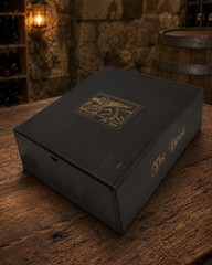 Del Dotto The Beast Napa Valley 3-Bottle Wooden Wine Presentation Box Black Gold