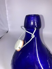 Casadis Milano Cobalt Glass Wine Bottle Jug Jus De Fruits No Chips