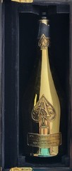Champagne ARMAND DE BRIGNAC Gold Bottle w/Limited Edition Black Lacquer Box