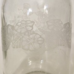 Vintage ETCHED CLEAR GLASS 1989 NORMAN KOSARIN WINE WATER CARAFE PAUL MASON…