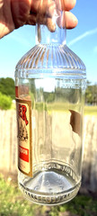 RARE ANTIQUE ORIGINAL  » RAMBLER  » WHISKEY PAPER LABEL EMPTY BOTTLE!!
