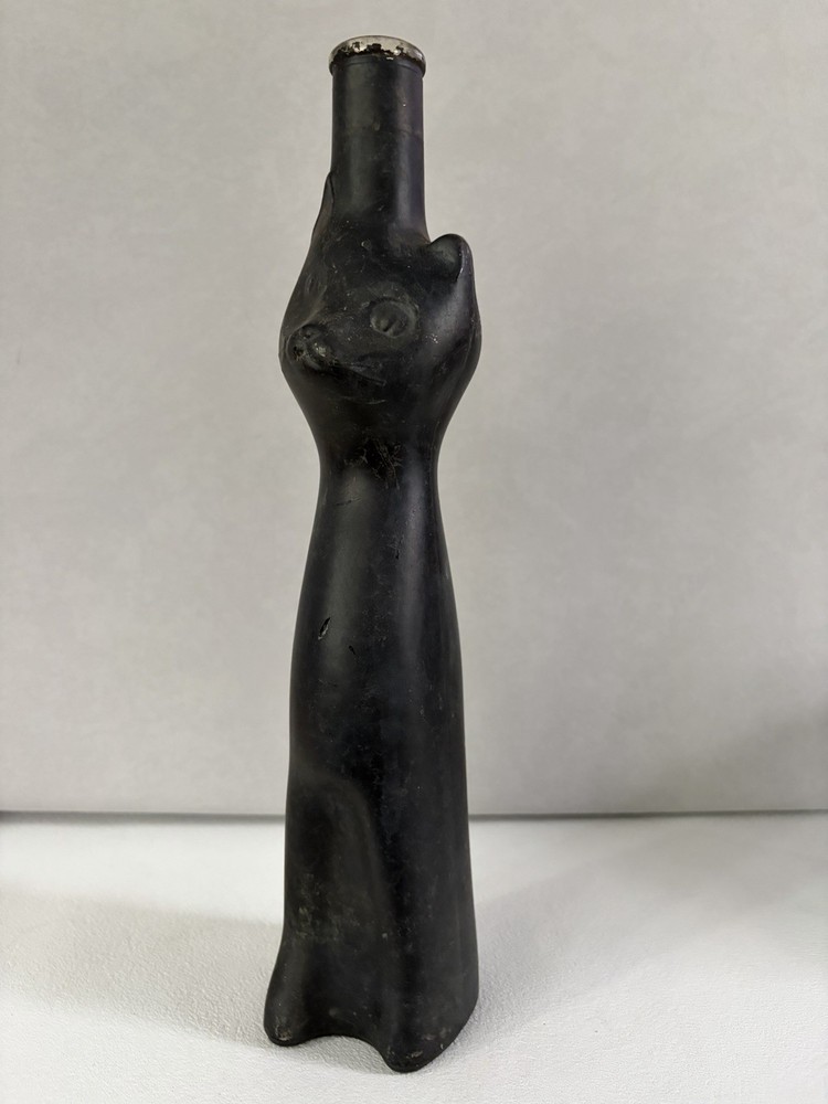 2008 Mosel Riesling Black Cat Wine Bottle Empty 13”