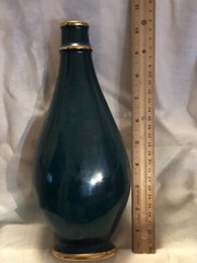 Viana Teal Green Dancing Girl Decorative Empty Wine Bottle 🇵🇹 Portugal