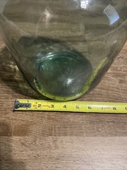 Vintage Viresa MCM 5L Green Glass Demijohn Boho Wine Oil Spain Decorative P Mark