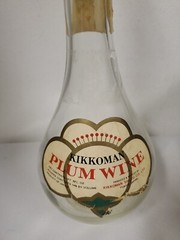 KIKKOMAN VINTAGE EMPTY Plum wine Bottle Geisha Girl