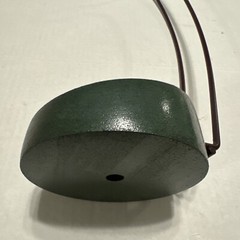 Robert Mondavi Wine Bottle Display Stand 14&Prime; tall Dark Green Wood & Metal