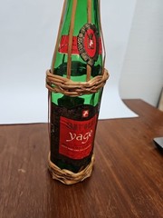 1960s 1 Pt Wicker Wrapped SANT&rsquo;GRIA of Yago Red Spanish Wine Bottle