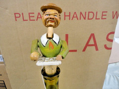 Antique italian wine cork carving Optician Optometrist #1 nice!
