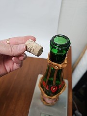 1960s 1 Pt Wicker Wrapped SANT&rsquo;GRIA of Yago Red Spanish Wine Bottle